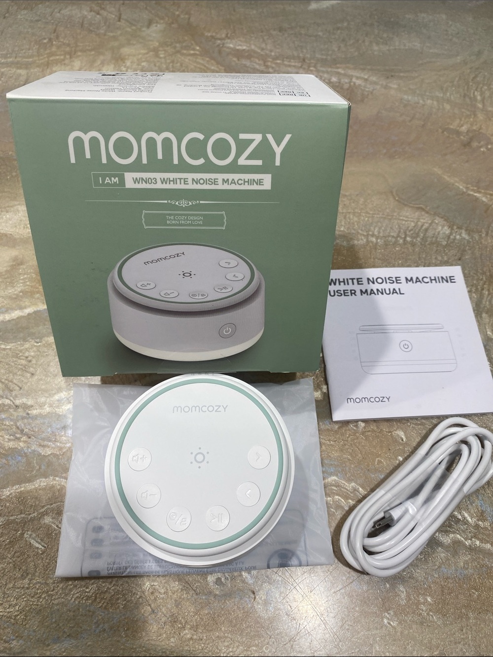 Momcozy Sound Machine for Baby 20 Smooth Sound with Touch Light / New in Box